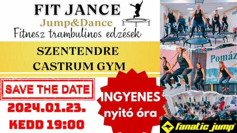 Kiemelt kép a FIT JANCE (JUMP&DANCE) SZENTENDRE című eseményhez